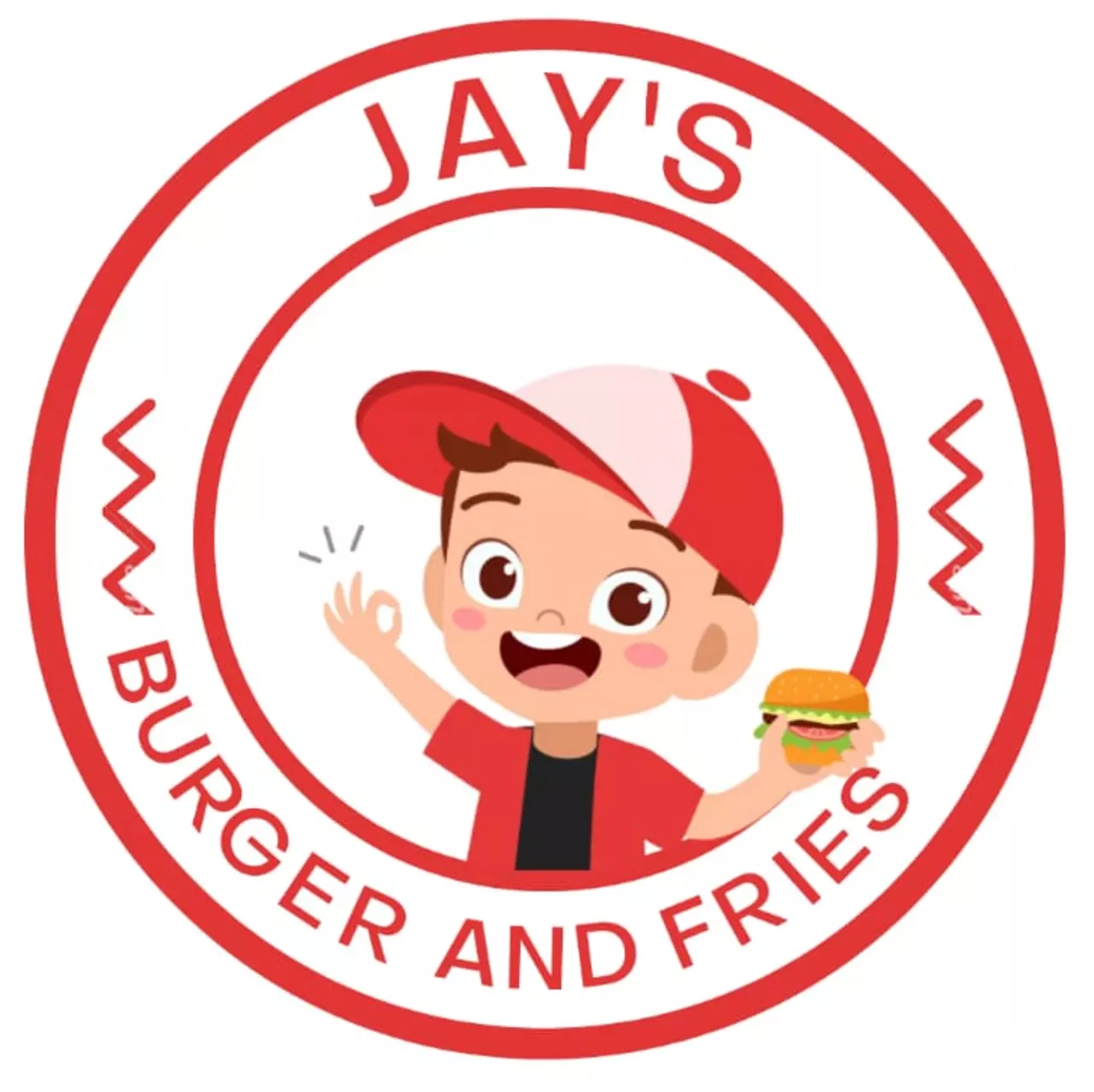 Logotipo Jay's Burger and Fries 🍔 🍟